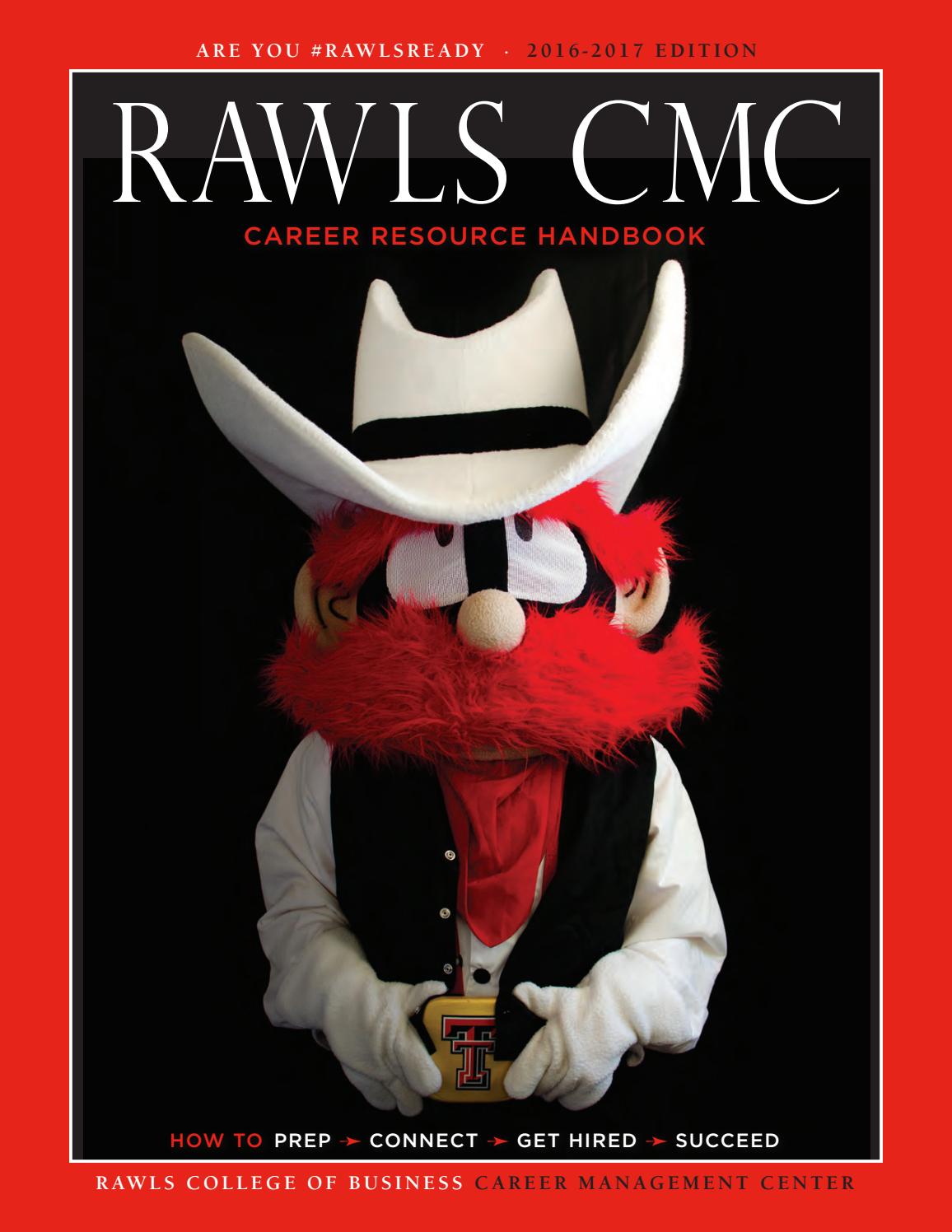 Rawls Career Management Center Handbook by Rawls College of Business - Issuu