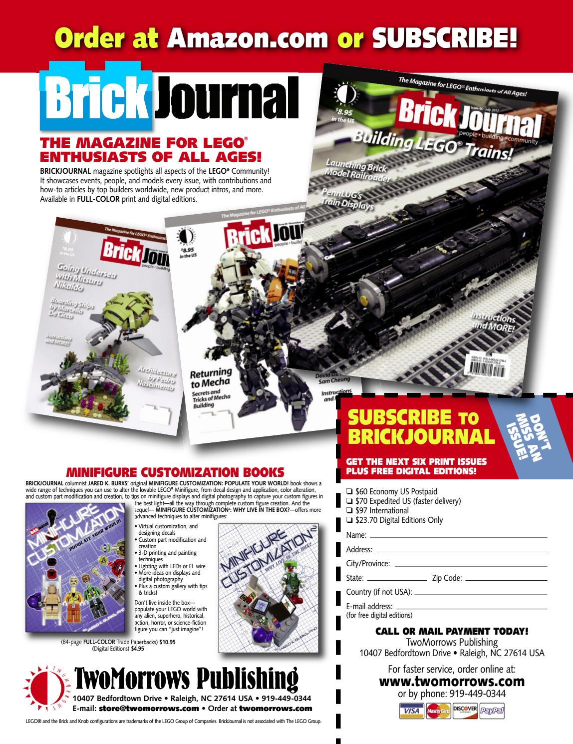 2017 BrickJournal Flyer by TwoMorrows Publishing Issuu