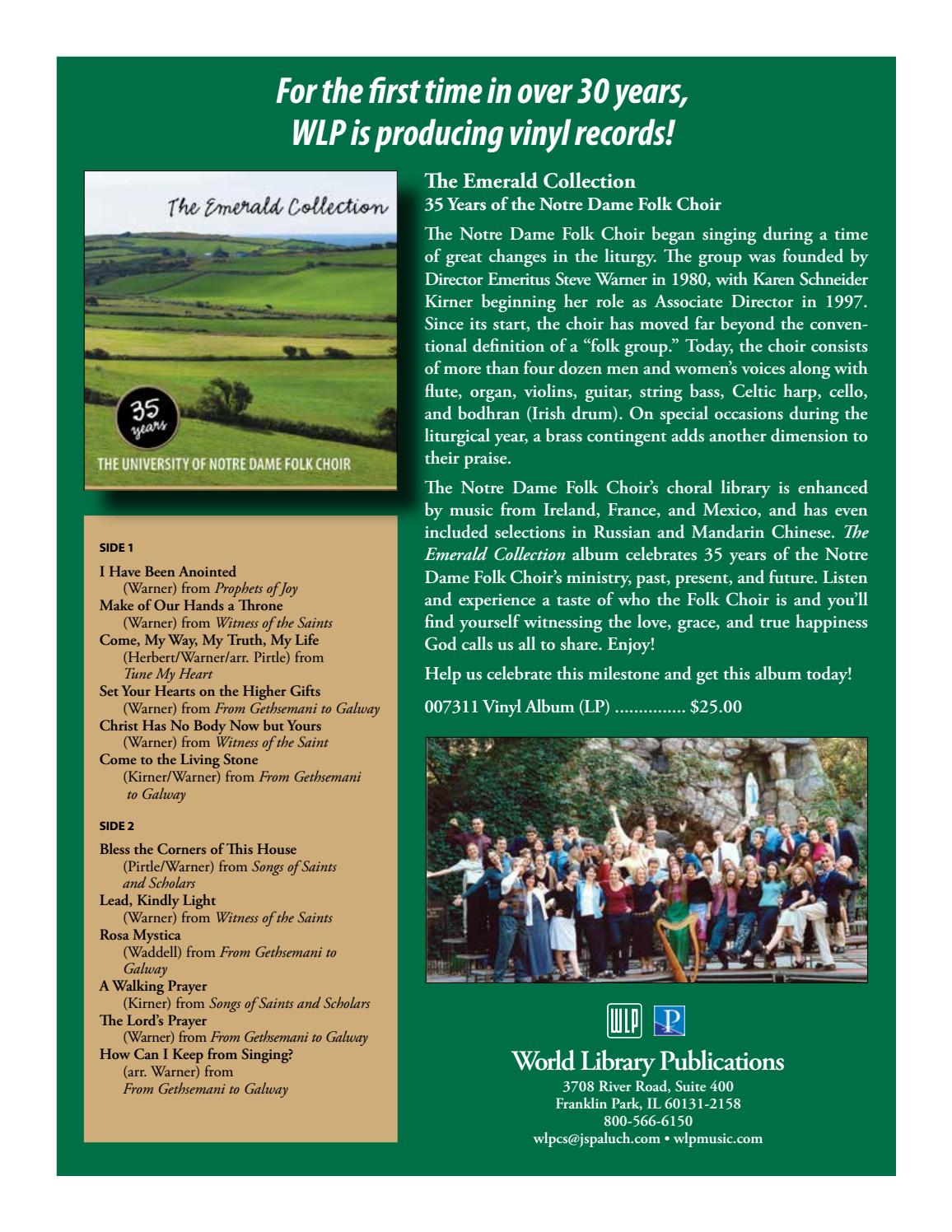 WLP on Vinyl! 2017 by World Library Publications Issuu