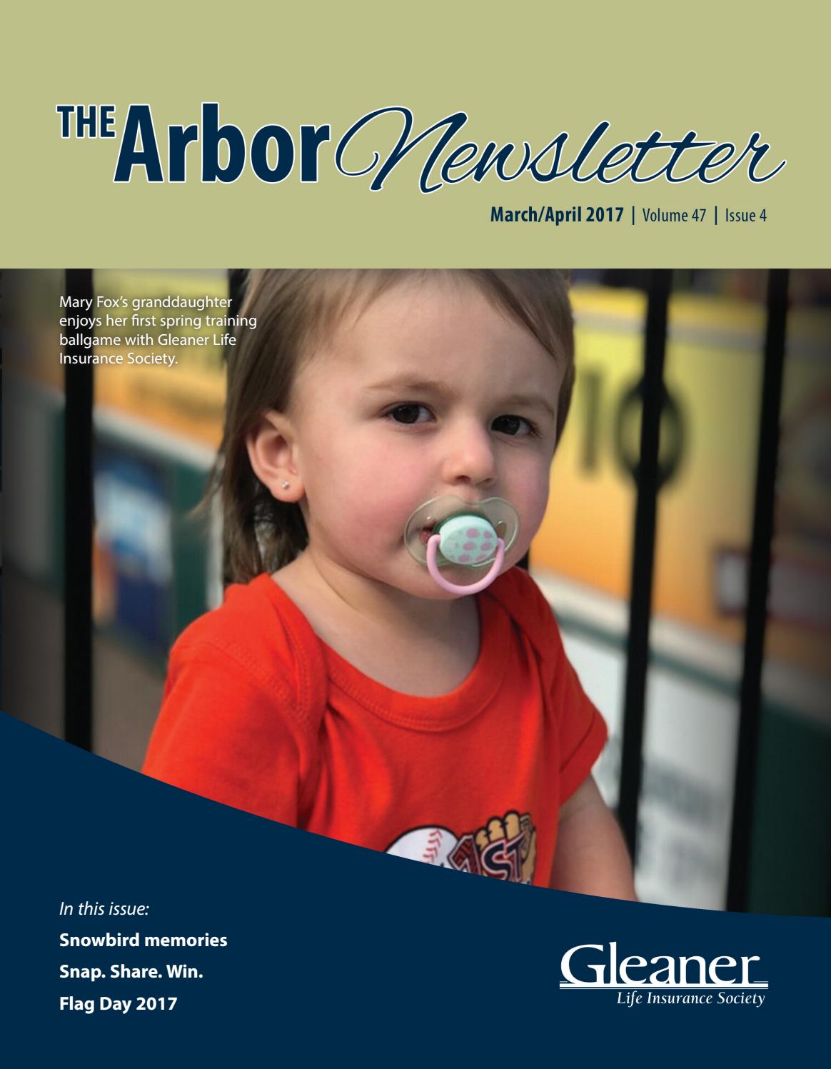 The Arbor Newsletter March/April 2017 by Gleaner Life