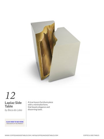 Boca do Lobo 家具目录 · Coffee And Side Tables Ideas Free Ebook 第 14 页