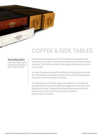 Boca do Lobo 家具目录 · Coffee And Side Tables Ideas Free Ebook 第 2 页