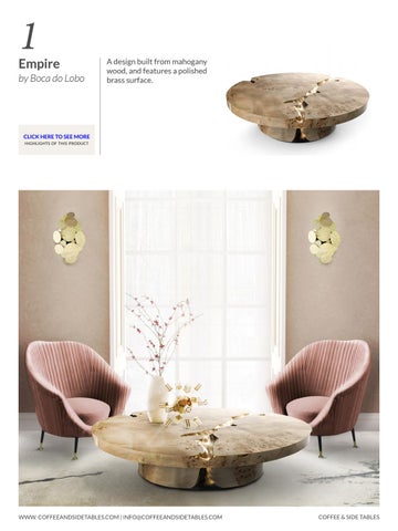 Boca do Lobo 家具目录 · Coffee And Side Tables Ideas Free Ebook 第 3 页