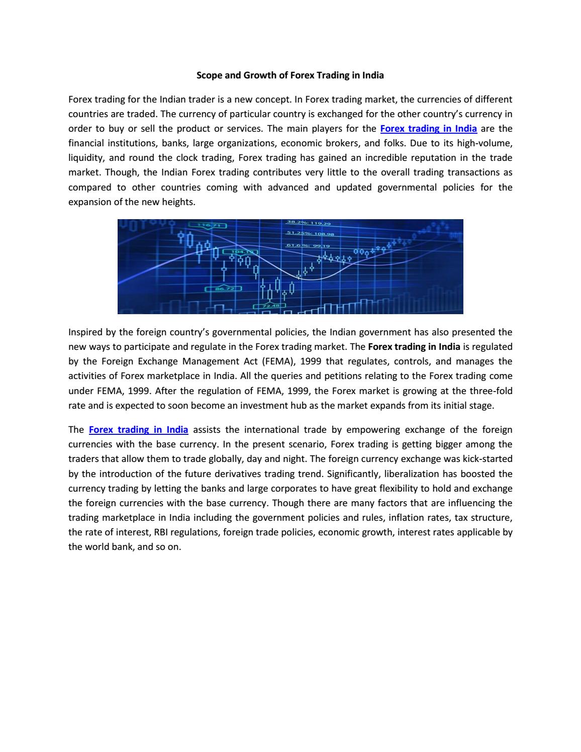 Scope And Growth Of Forex Trading In India By Stock Commodity Forex - 