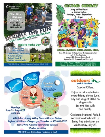 Summer 2017 Activities Guide Hillsboro Parks & Recreation by City of