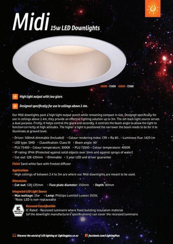 Lighting Plus 灯饰目录 · Lightingplus 筒灯 册 2017 第 11 页