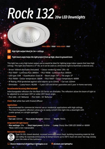Lighting Plus 灯饰目录 · Lightingplus 筒灯 册 2017 第 14 页