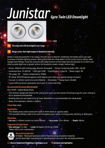 Lighting Plus 灯饰目录 · Lightingplus 筒灯 册 2017 第 18 页