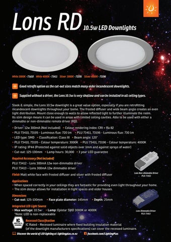 Lighting Plus 灯饰目录 · Lightingplus 筒灯 册 2017 第 7 页