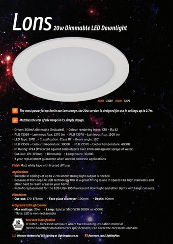 Lighting Plus 灯饰目录 · Lightingplus 筒灯 册 2017 第 8 页