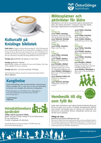 knislinge mötesplatser för äldre