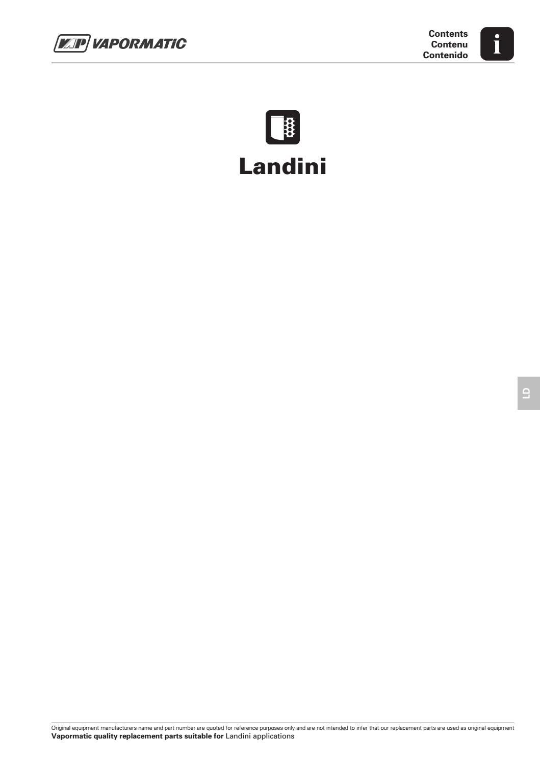 Landini Powerfarm 95 Tier 2 Meccanico parts catalog in PDF format