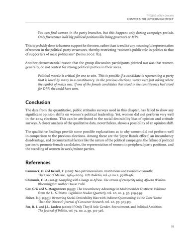 Women in Politics in Malawi by CMI Chr. Michelsen Institute - Issuu