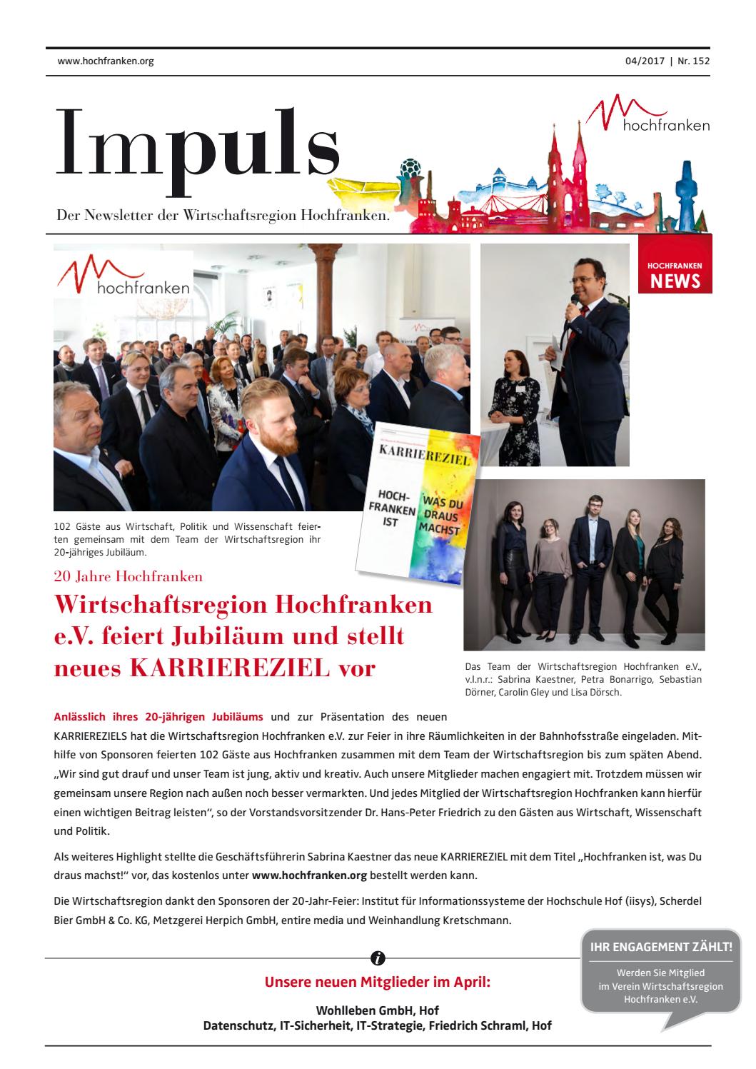 Wirtschaftsregion Hochfranken Wirtschaftsregion Hochfranken