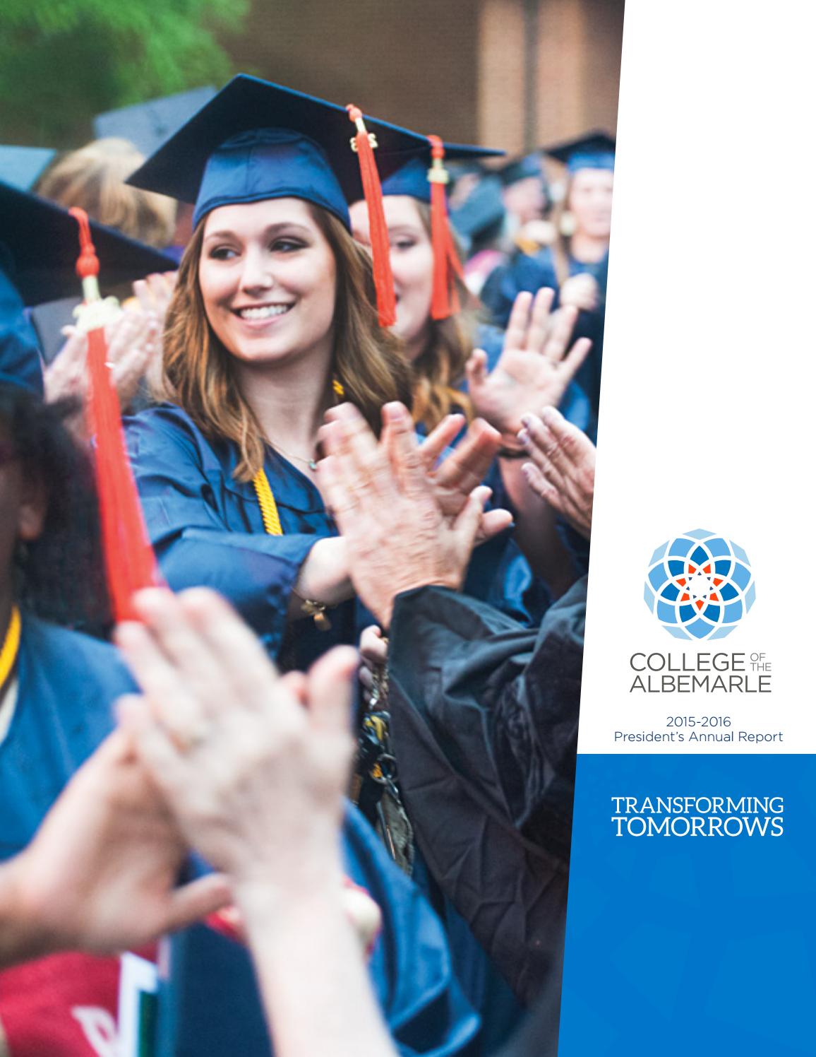 COA 2015 2016 Annual Report by College of The Albemarle Issuu