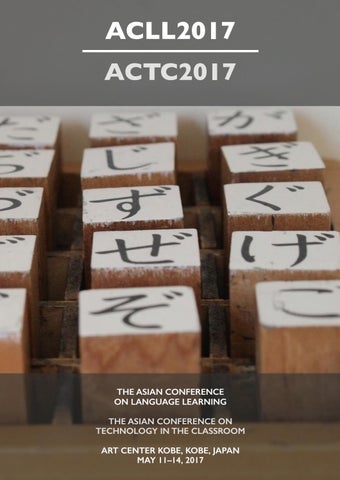 ACLL ACTC 2017 Official Conference Programme by IAFOR Issuu