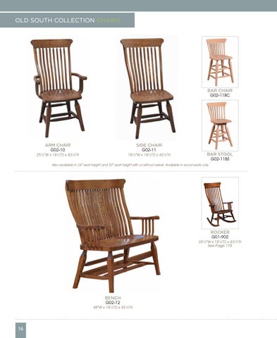 Heritage Amish Furniture 家具目录 · Genuine 橡木 Design 2017 第 16 页
