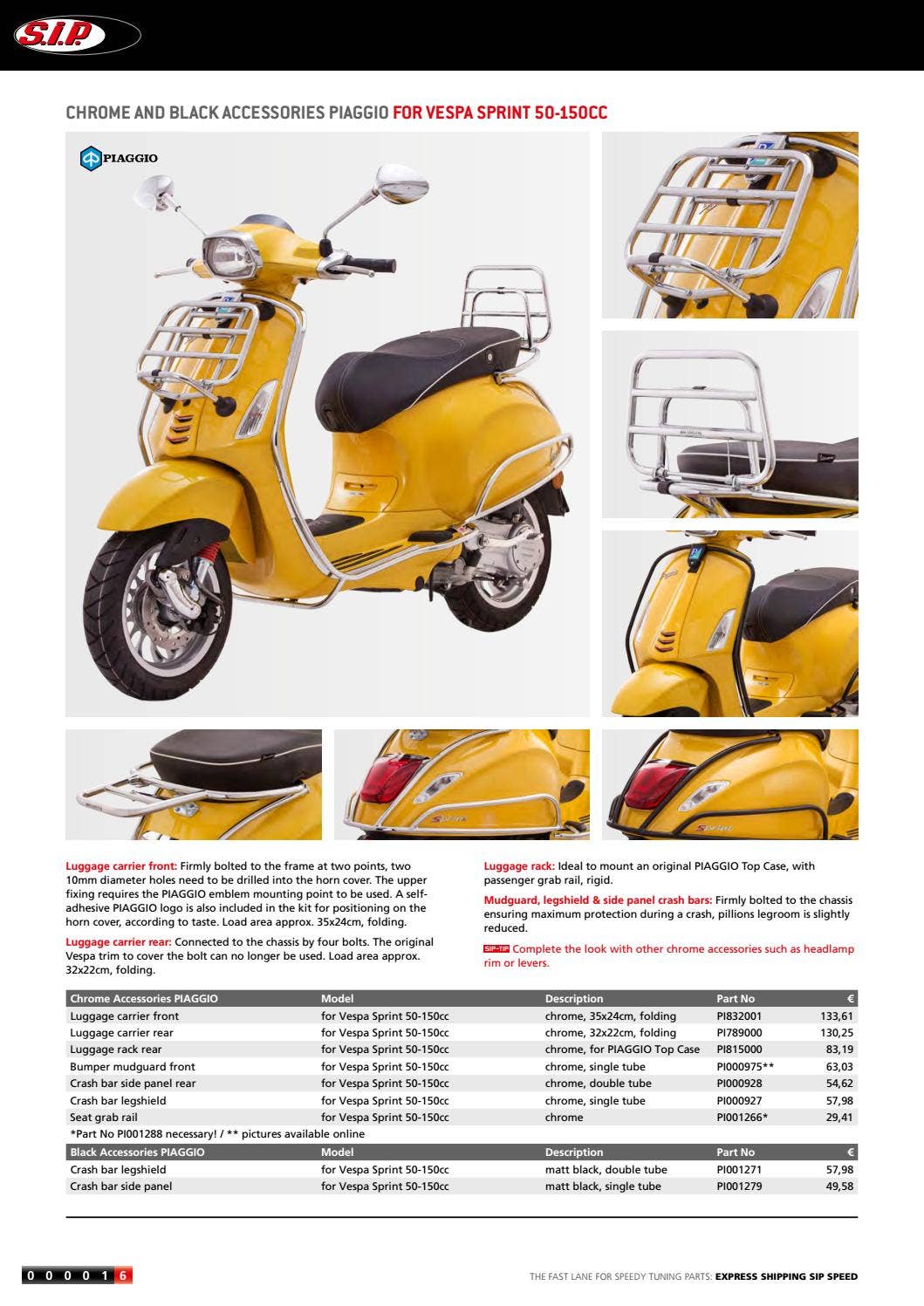 Catalogue SIP for Modern Vespa 2017/2018 by SIP Scootershop GmbH