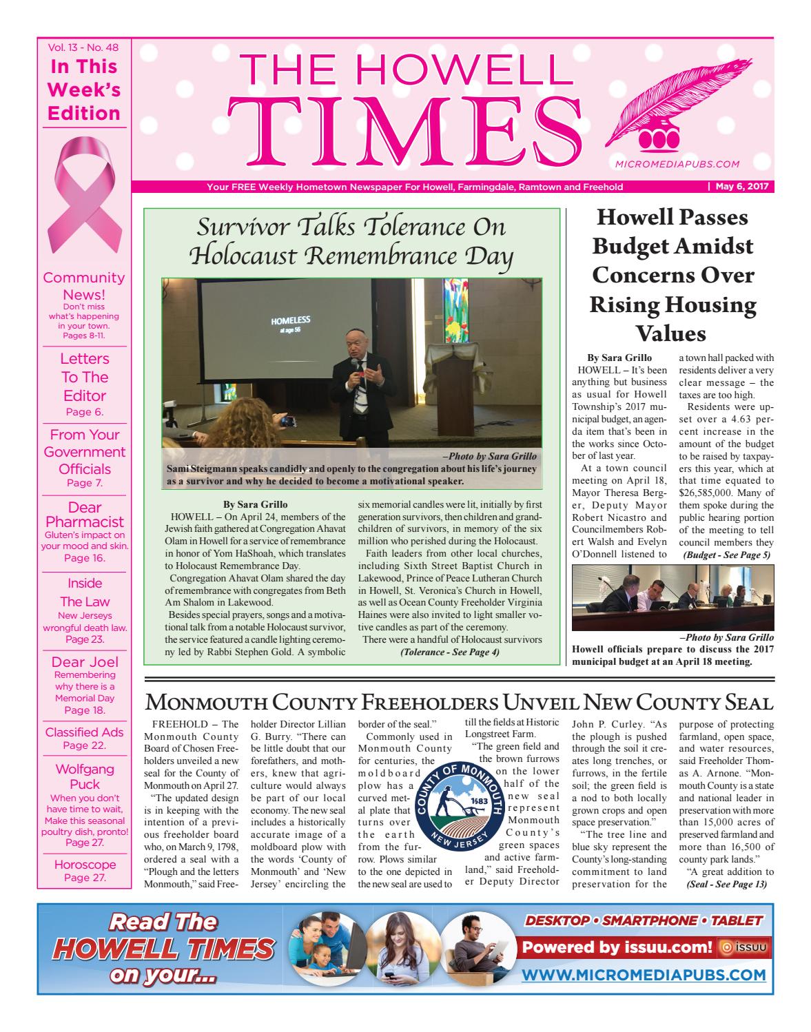 20170506 The Howell Times by Jersey Shore Online Issuu