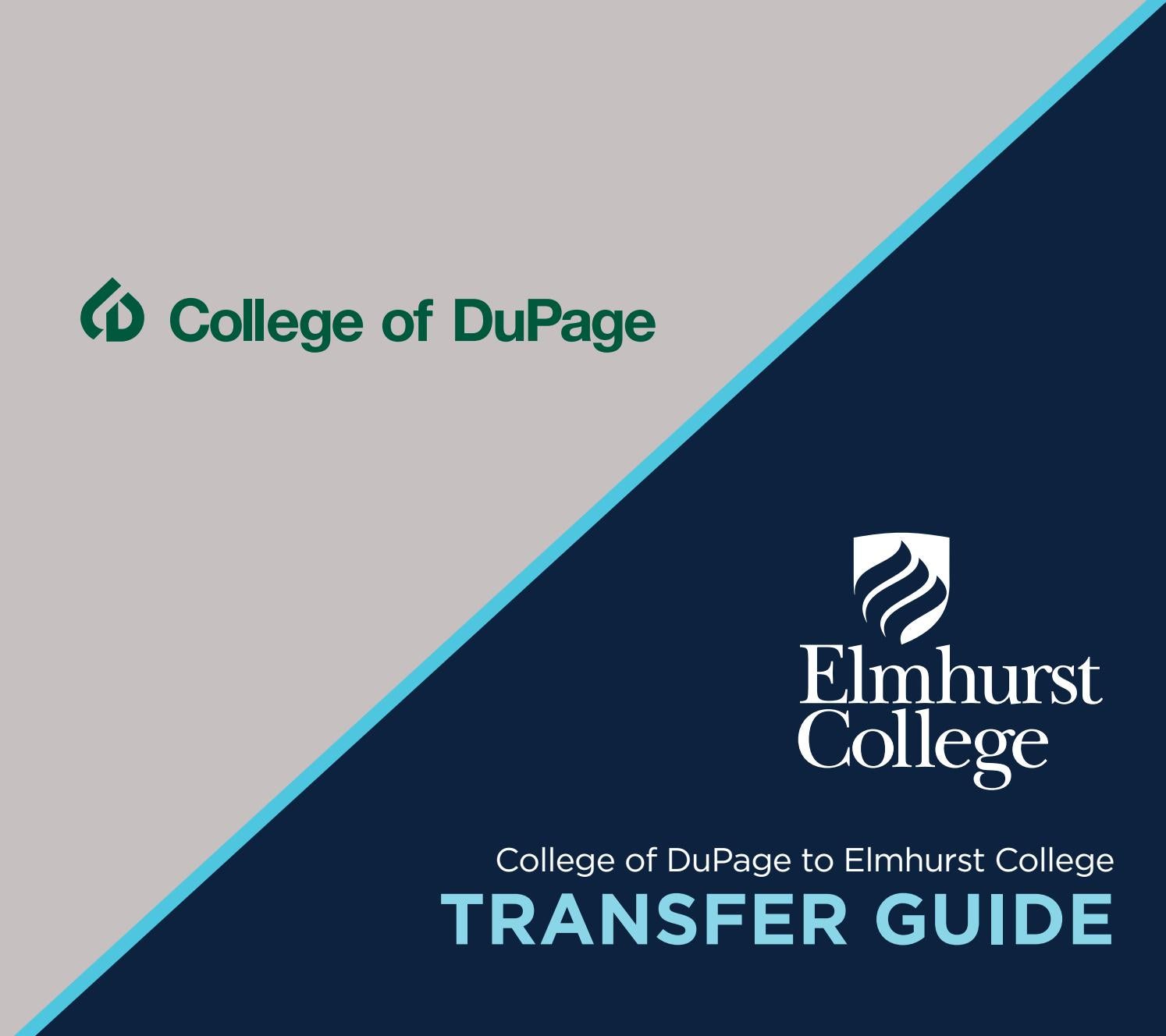 College of DuPage to Elmhurst College Transfer Guide by Elmhurst