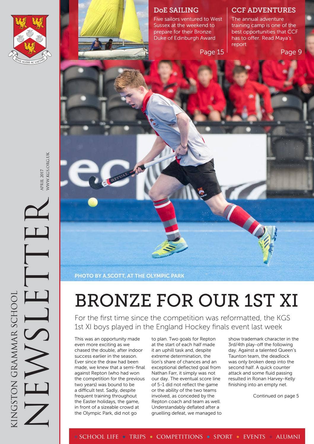 KGS April Newsletter 2017 by Kingston Grammar School - Issuu