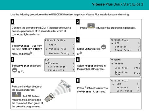 CP electronics Vitesse Plus Pre-set Configurations v2.1 第 5 页