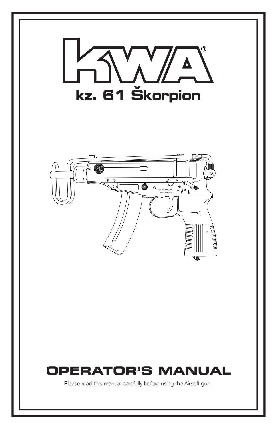 User manual kz 61 skorpion by KWA USA - Issuu