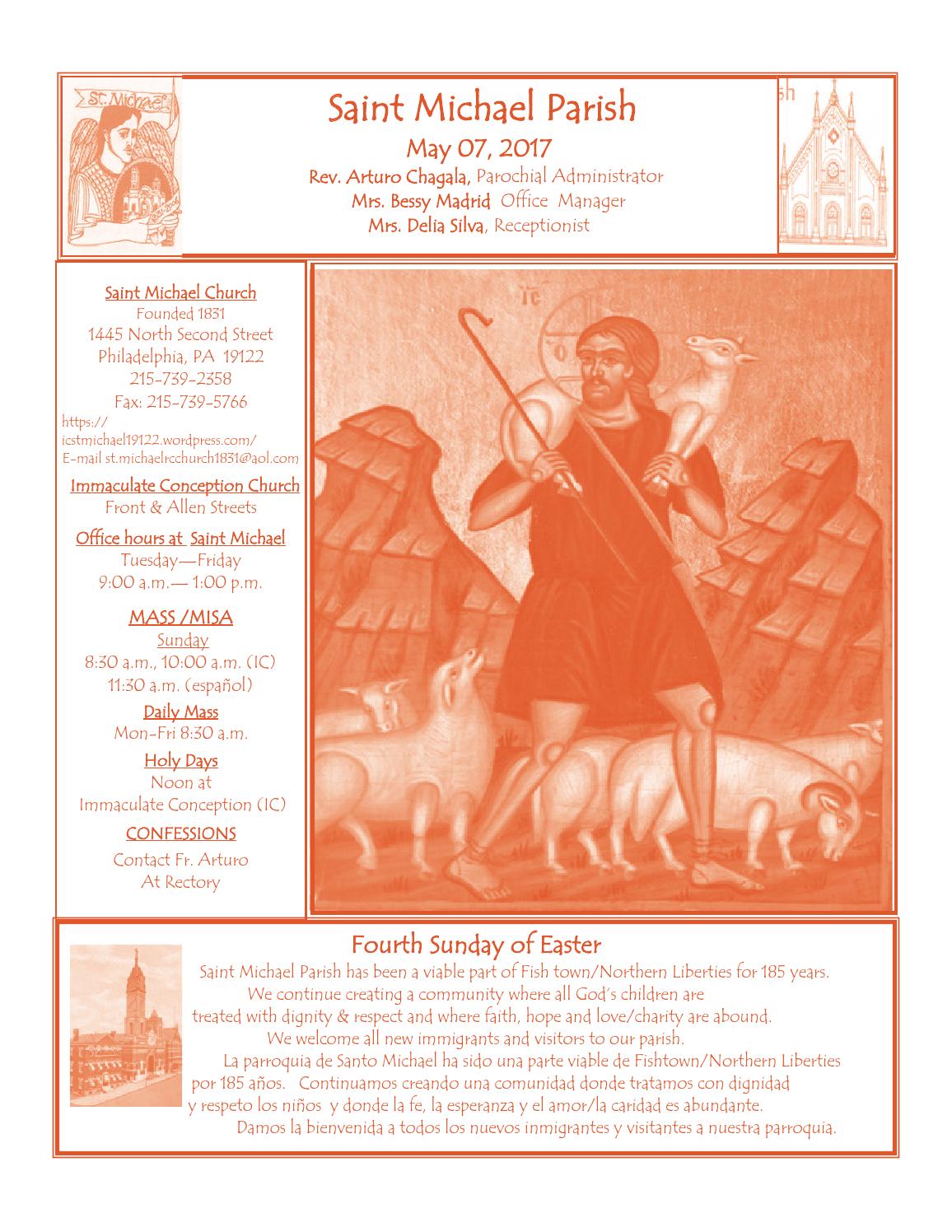 7 may 17 st michael bulletin by St. Mike'sImmaculate Conception Parish