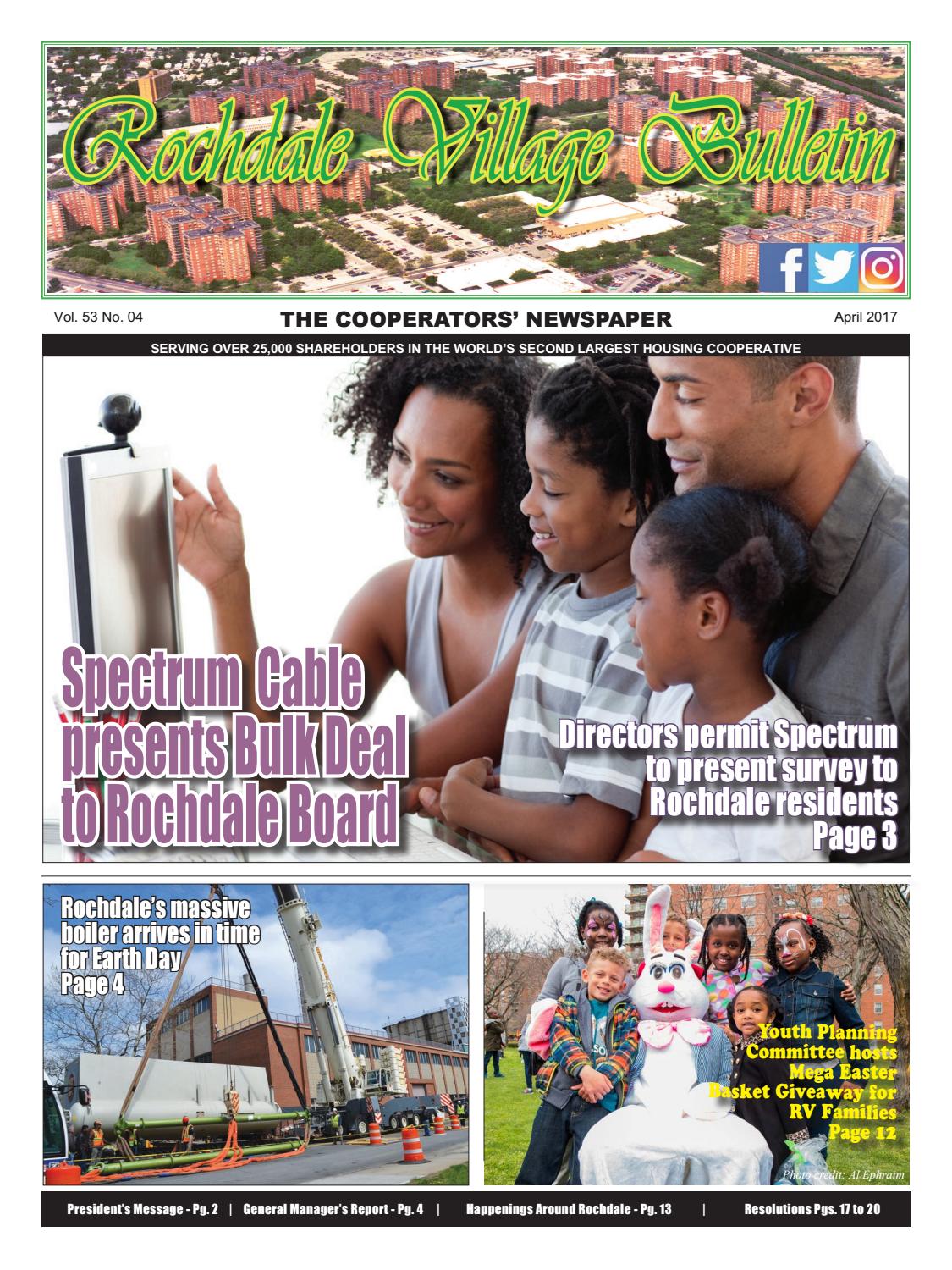 Rochdale Village Bulletin Newspaper April 2017 Edition by Rochdale