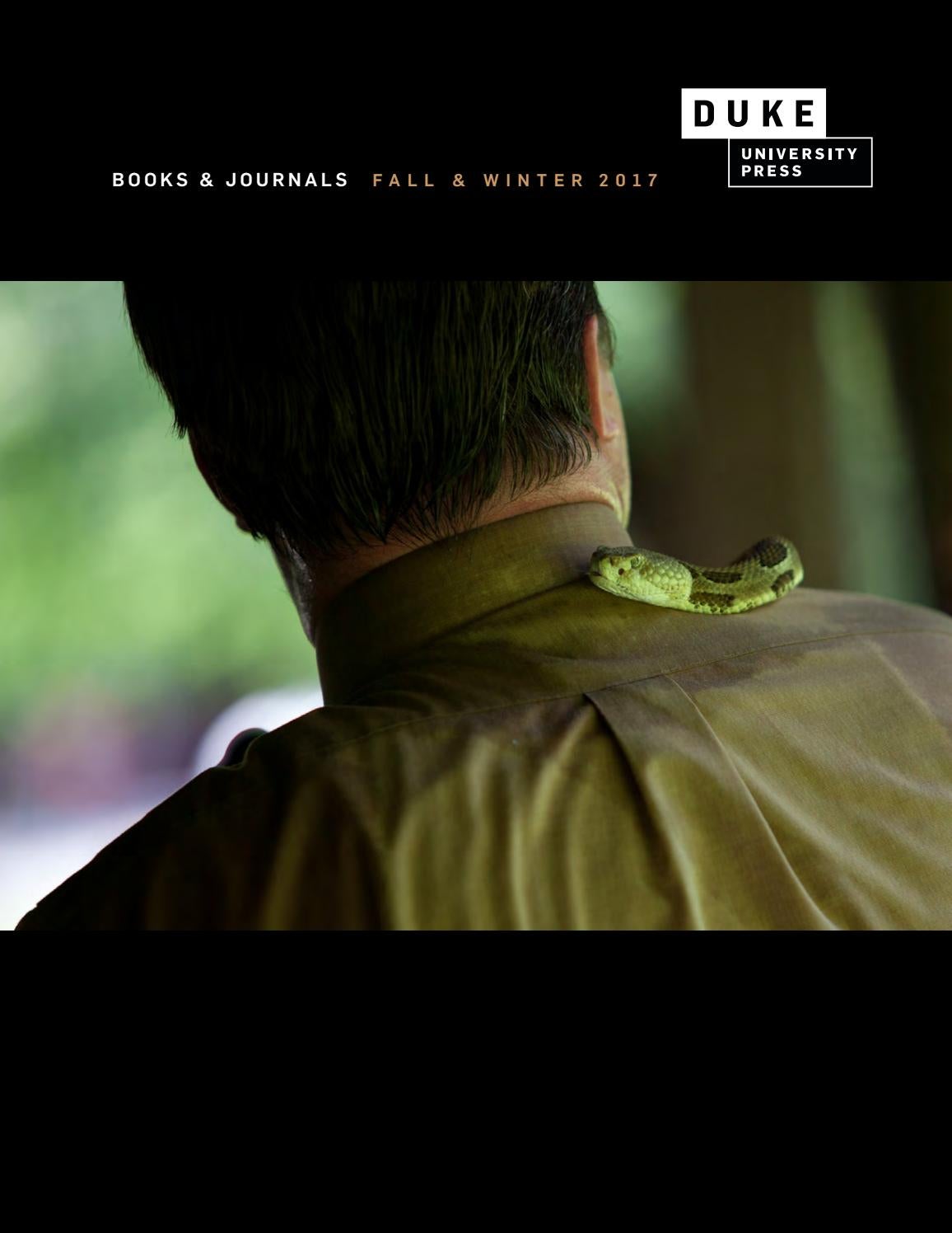 Fall & Winter 2017 Catalog by Duke University Press Issuu
