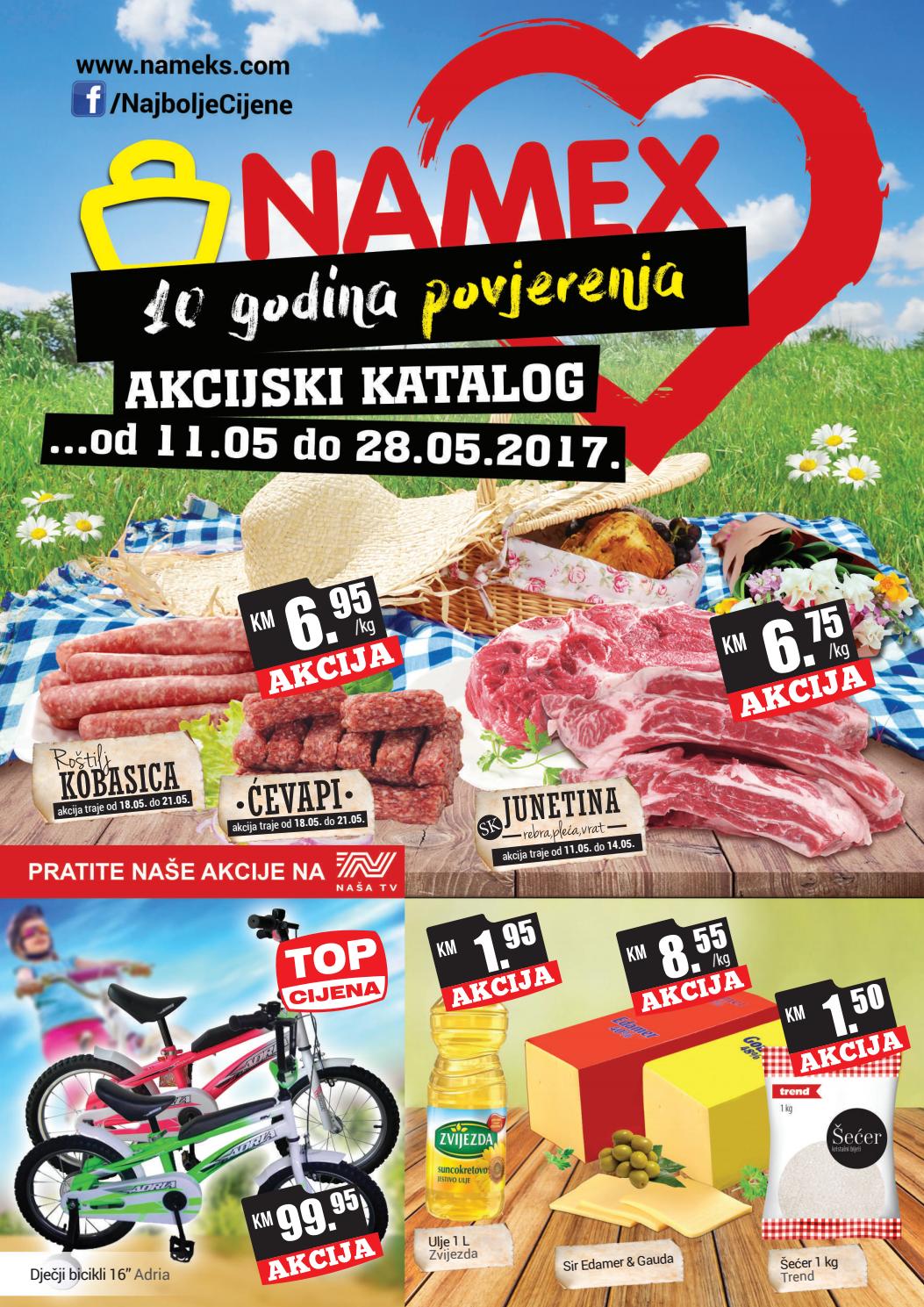 Namex katalog supermarketa od 11.-28.05.2017. by Bakmaz, Boso, NTL - Issuu