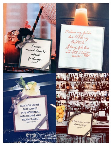 Ben's 庭院 F/W 2017 Tabletop 型材灯 ; Quote Coaster × Cocktail Napkins 第 2 页