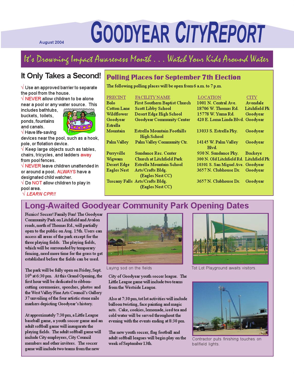 2004 08 goodyear city report by City of Goodyear Issuu