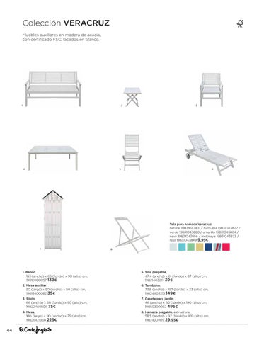 Muebles para la terraza y jardín primavera-verano en El Corte Inglés by