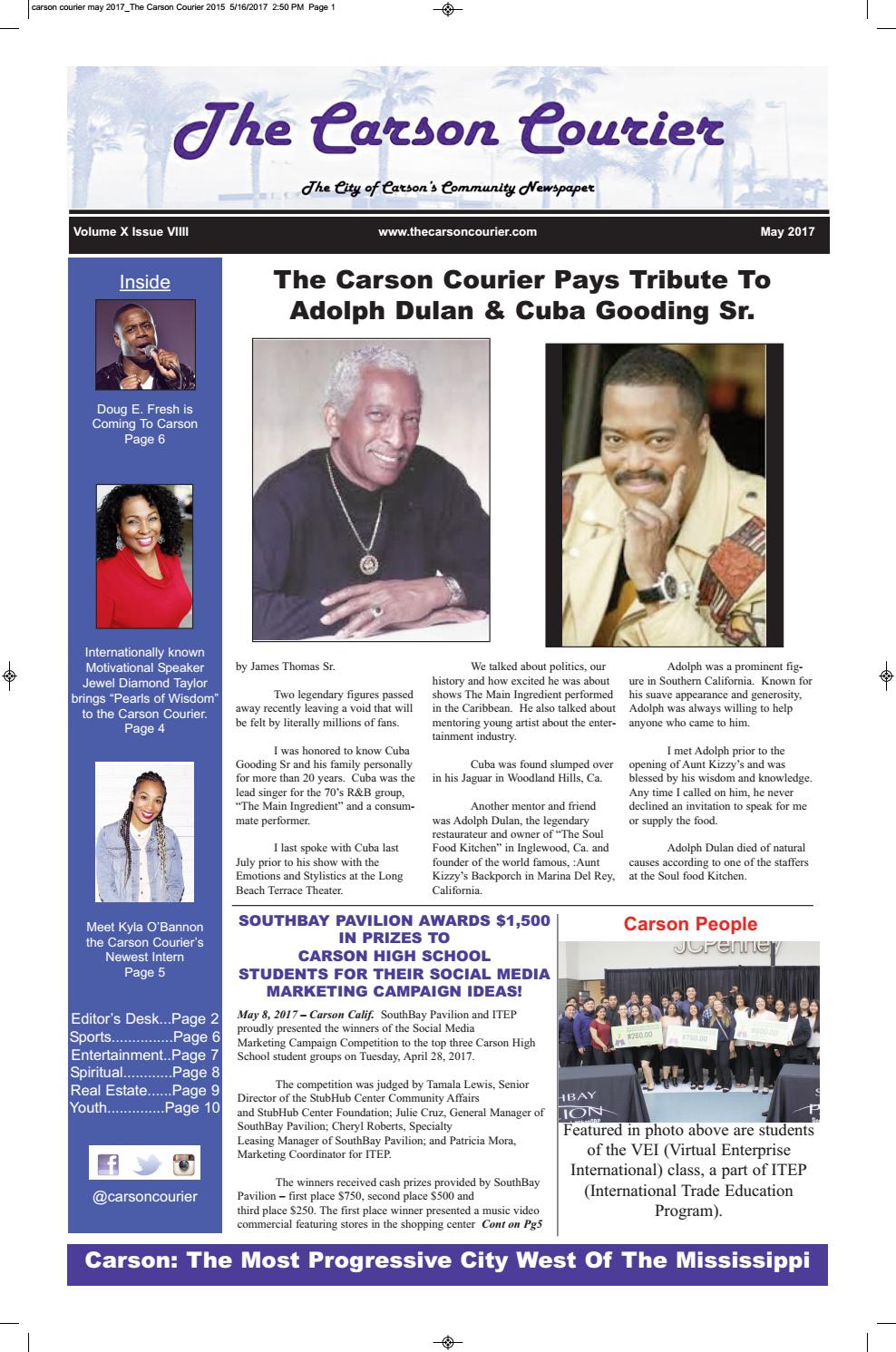 The Carson Courier Newspaper May 2017 by James Thomas Sr. Issuu