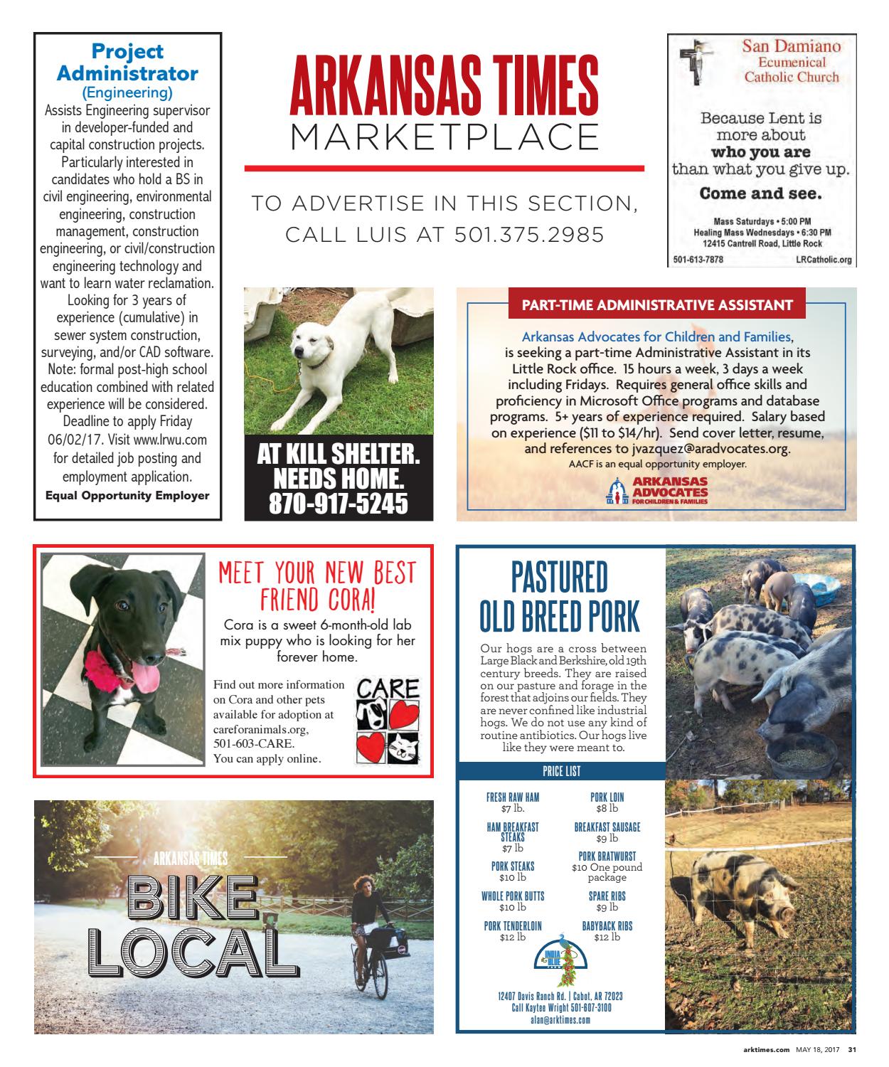 Arkansas Times May 18, 2017 by Arkansas Times Issuu