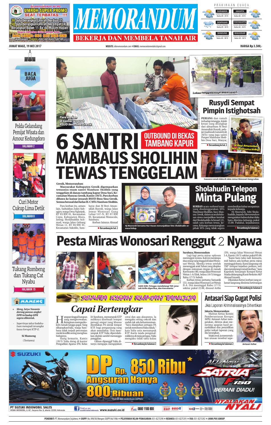 Memorandum Edisi 19 Mei 2017 by MEMORANDUM - issuu Memorandum Edisi 19 Mei 2017 by MEMORANDUM - issuu