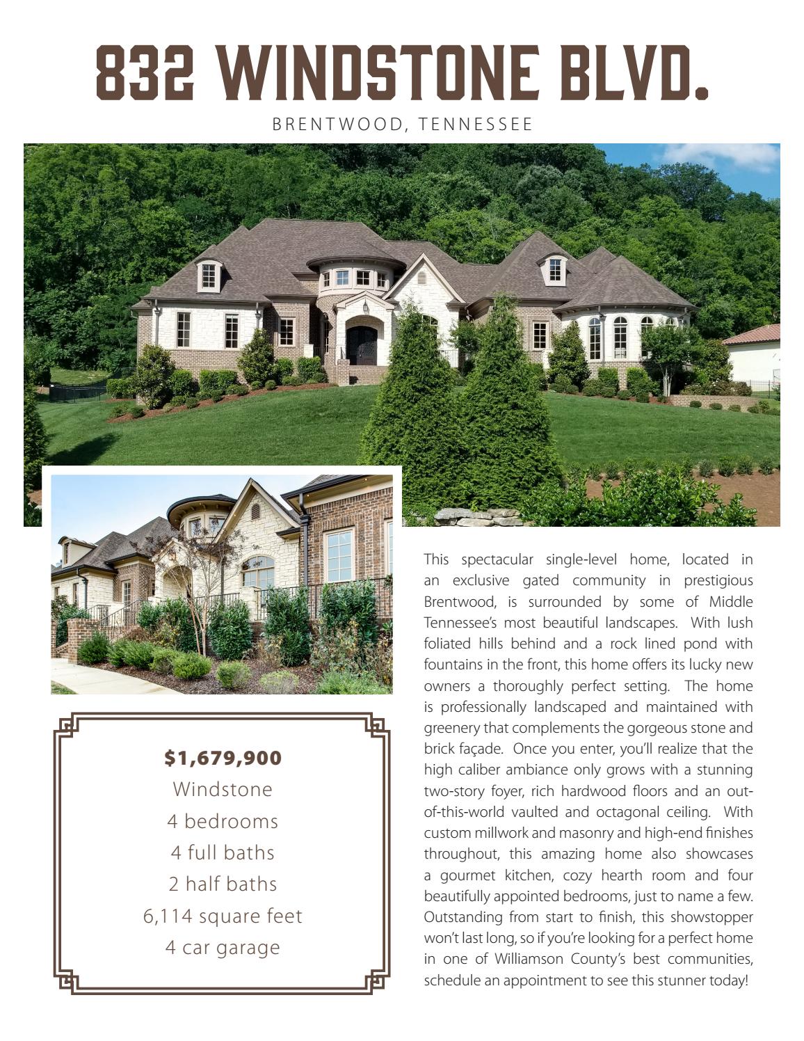 832 Windstone Blvd. Brochure by LCT Team Onward Real Estate Issuu