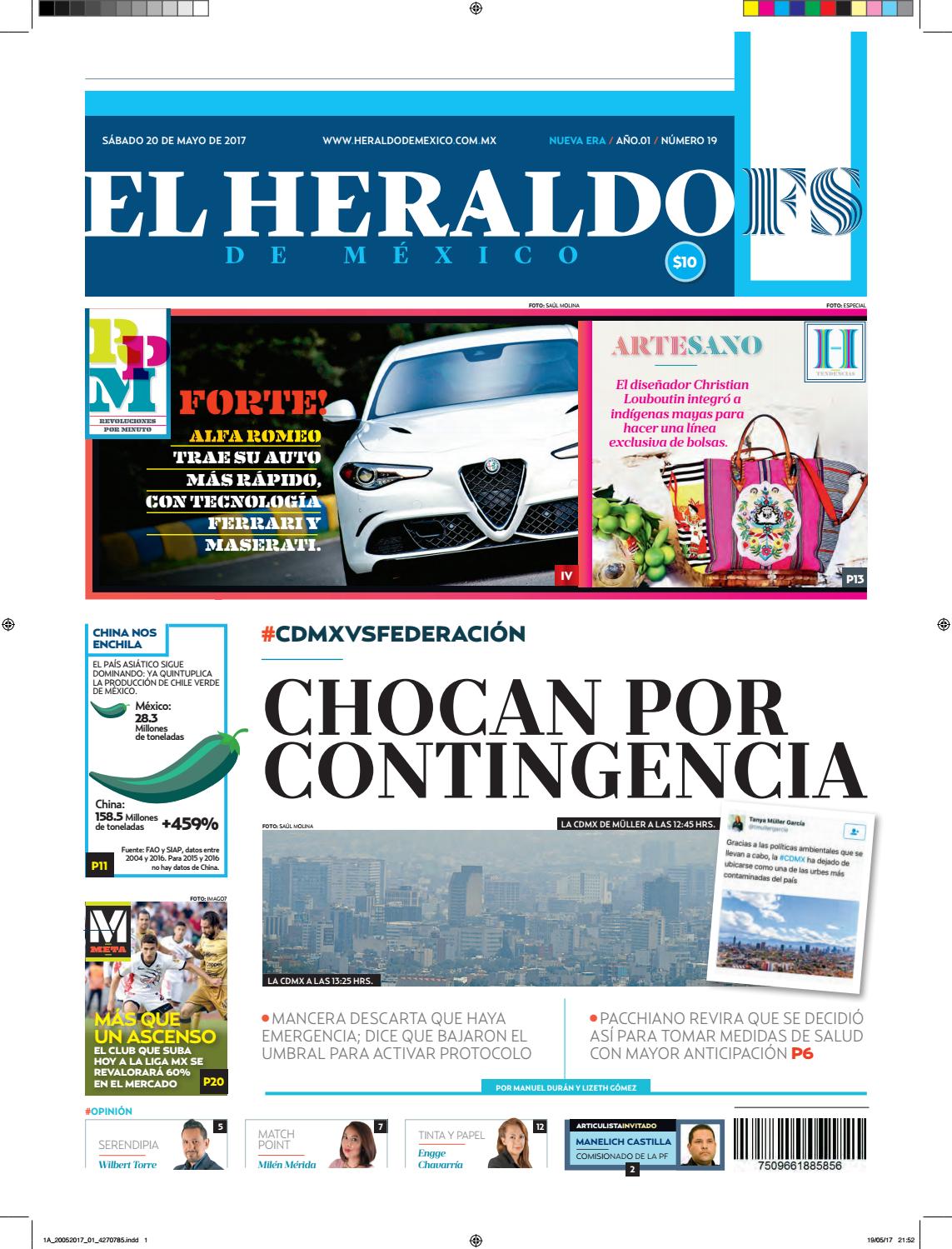 El Heraldo de México 20 de Mayo 2017 by El Heraldo de México El Heraldo de México 20 de Mayo 2017 by El Heraldo de México