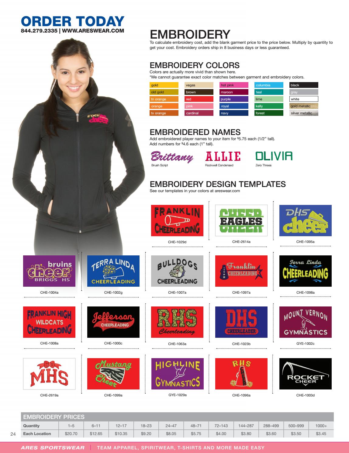 2017 Ares Sportswear Cheer Catalog by Ares Sportswear Issuu