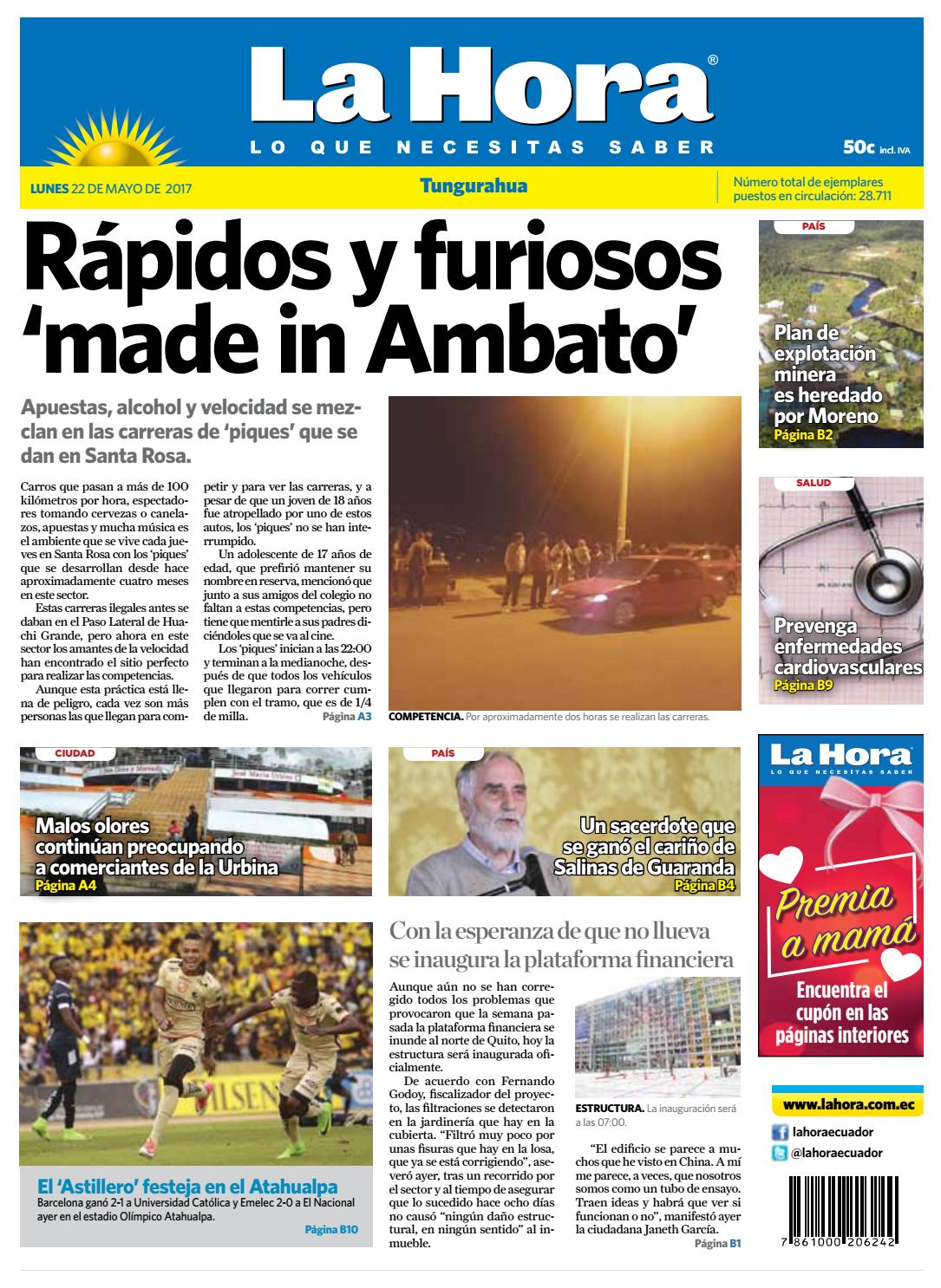 Ambato 22 De Mayo Del 2017 By La Hora Ecuador Issuu