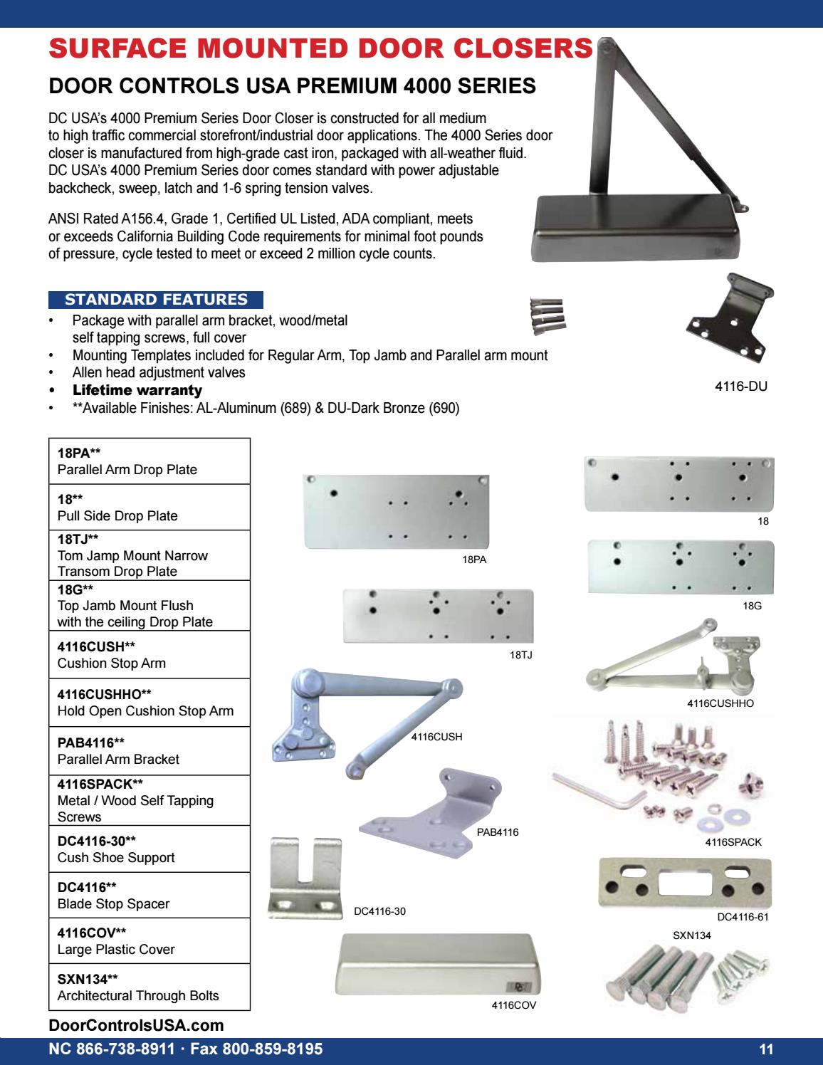 2017 Door Controls USA, Inc. Hardware Catalog by Door Controls USA Issuu