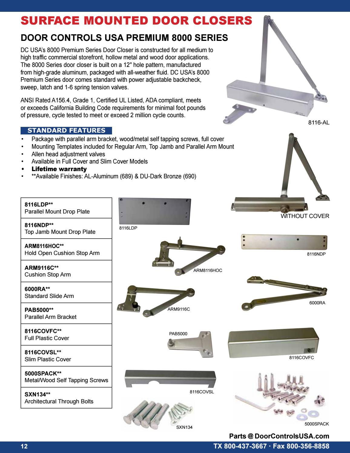 2017 Door Controls USA, Inc. Hardware Catalog by Door Controls USA Issuu