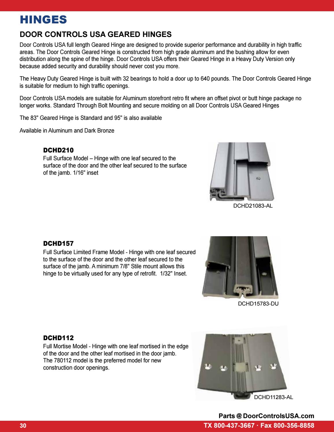 2017 Door Controls USA, Inc. Hardware Catalog by Door Controls USA Issuu