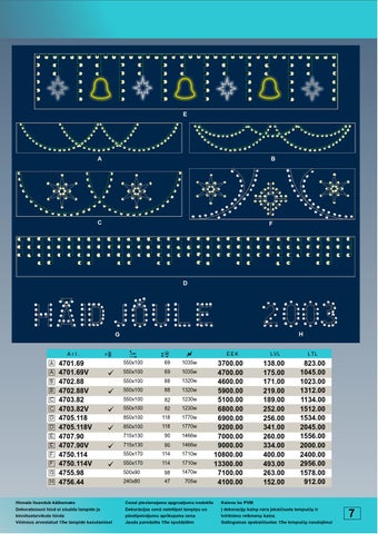 ADAMLIGHTS Adam Decolight Christmas 灯饰目录 2002/ 2003 第 7 页