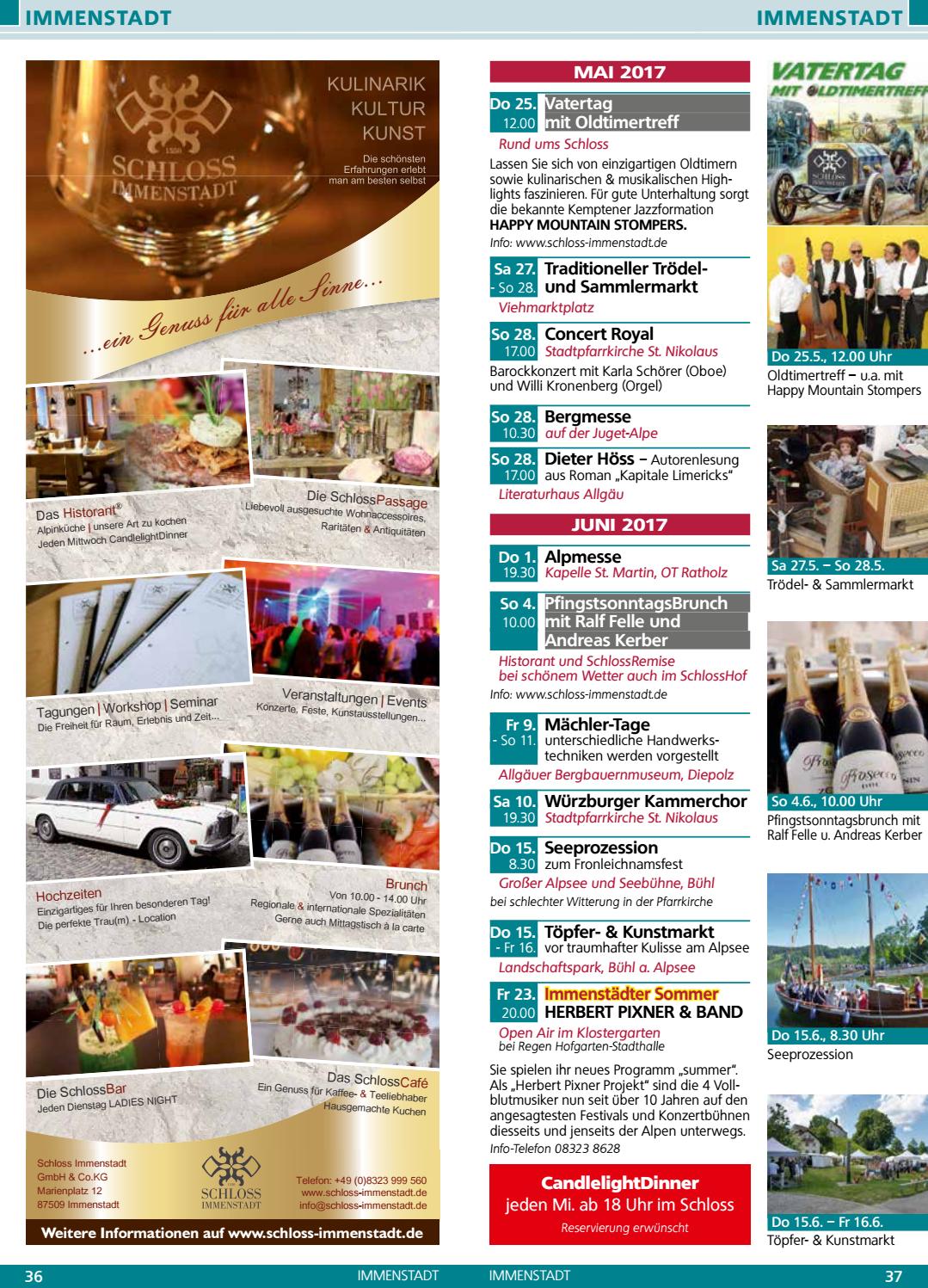 Veranstaltungskalender Sommer/Herbst 2017 by Allgäuer Anzeigeblatt - Issuu