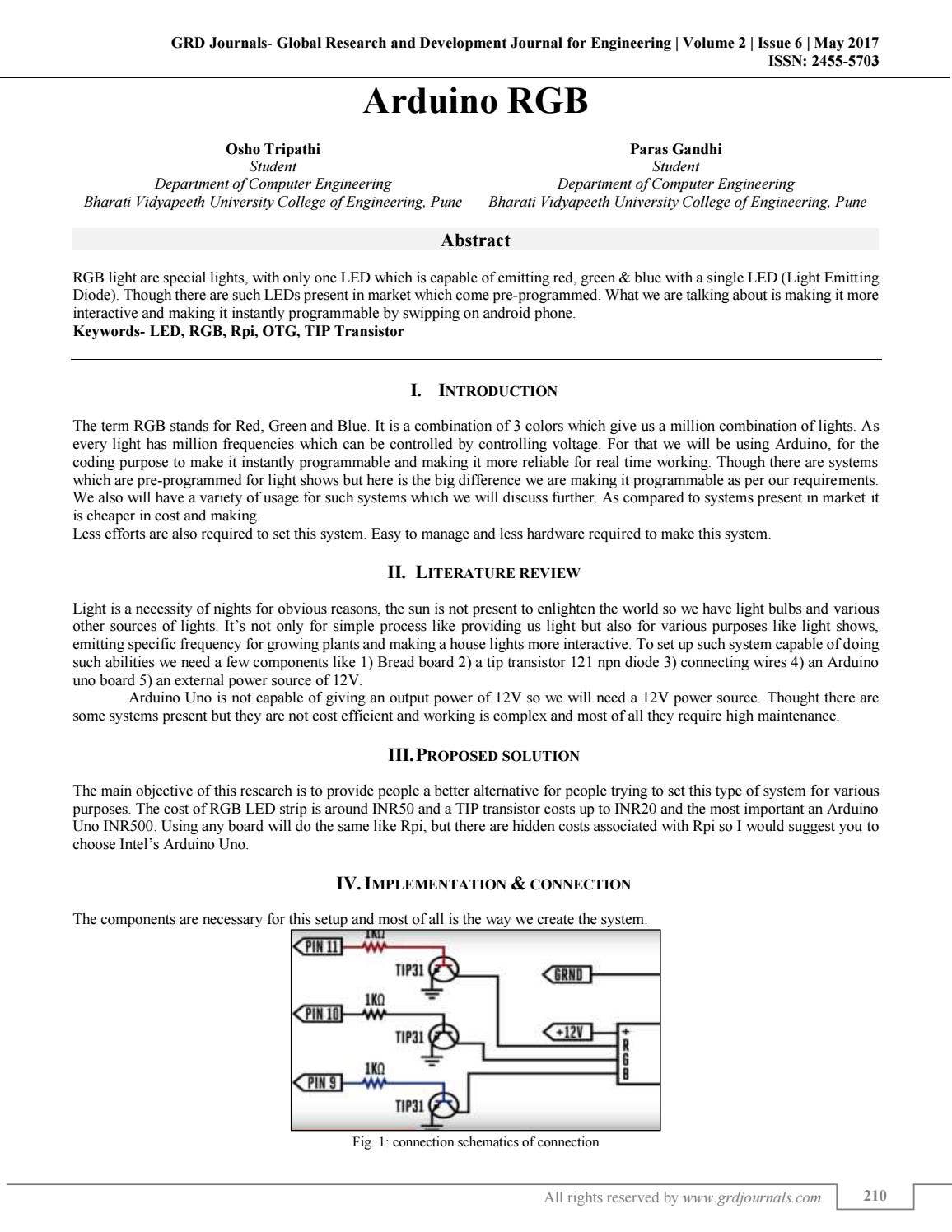 Issuu Arduino Arduino RGB by GRD Journals - Issuu