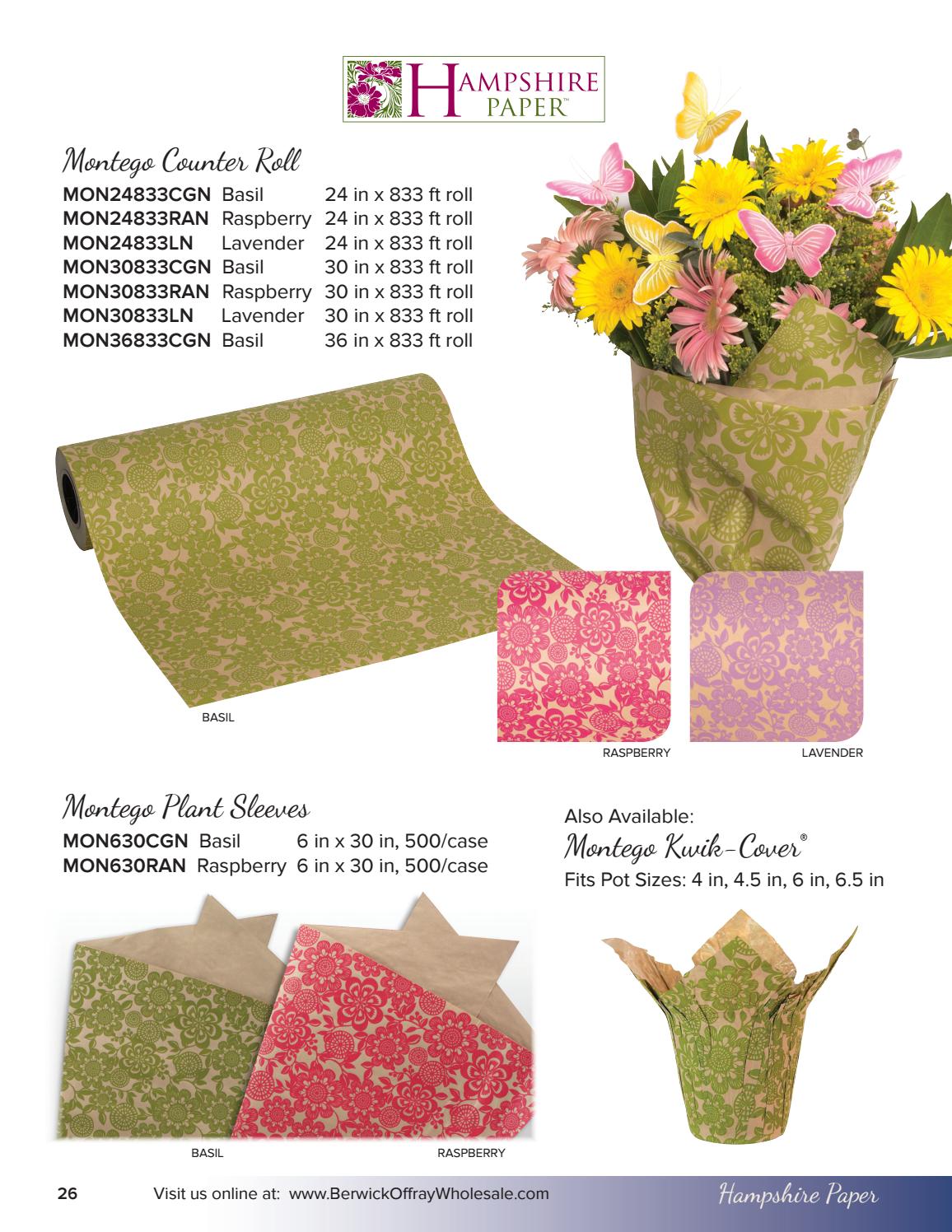 2017 Berwick Offray Hampshire Paper Wholesale Catalog by CSS Industries