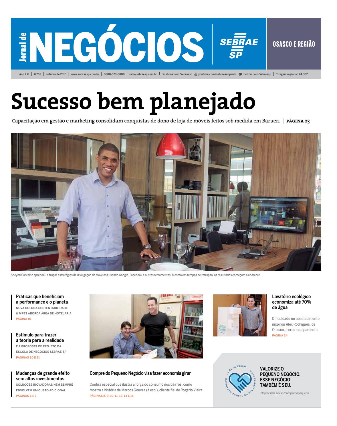 Jornal De Neg Cios Sebrae Sp 01 De Outubro De 2015 Osasco By Jornal De Neg Cios Sebrae Sp 01 De Outubro De 2015 Osasco By