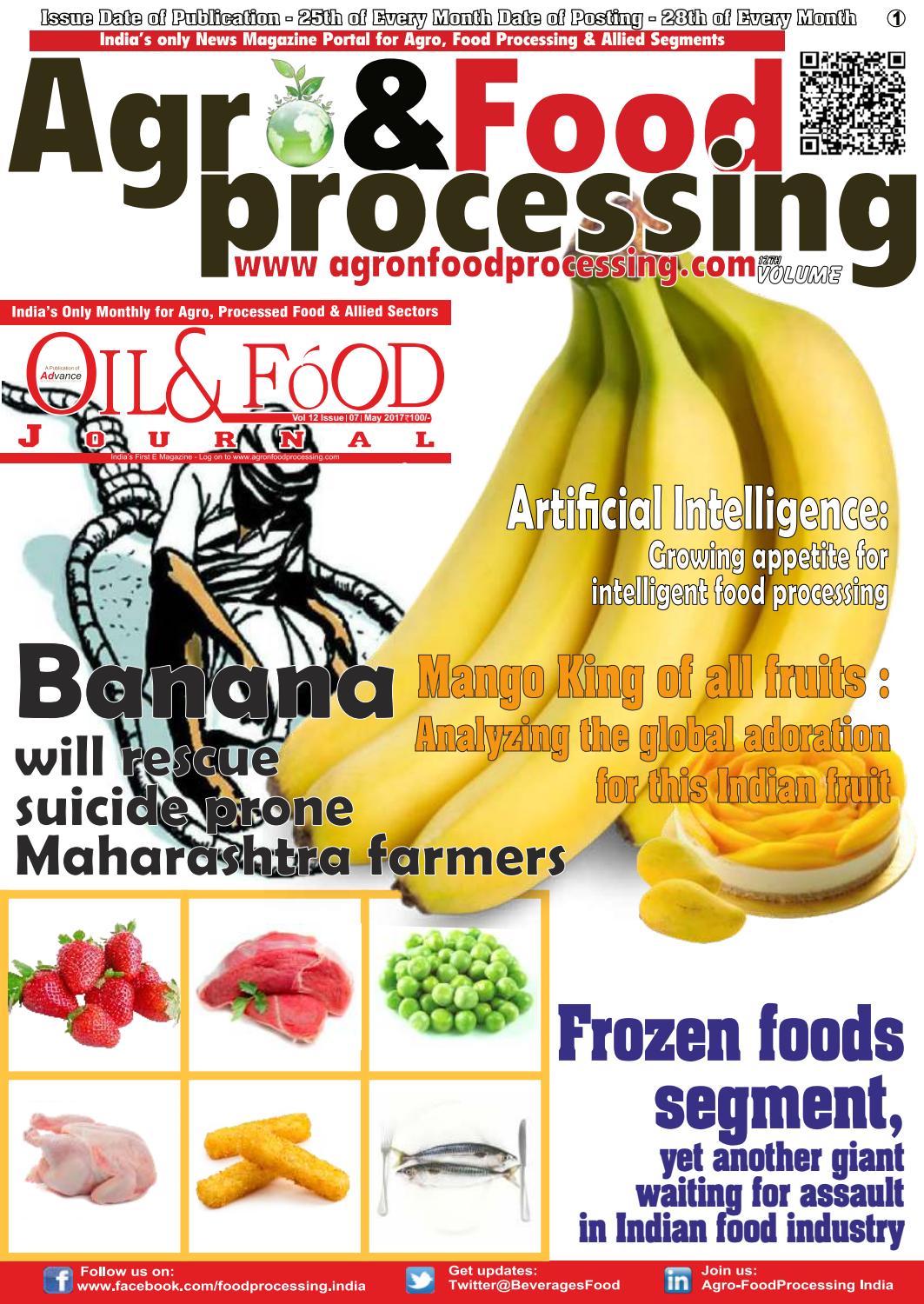 Agro & Food Processing May 2017 by Advance Info Media & Events Issuu